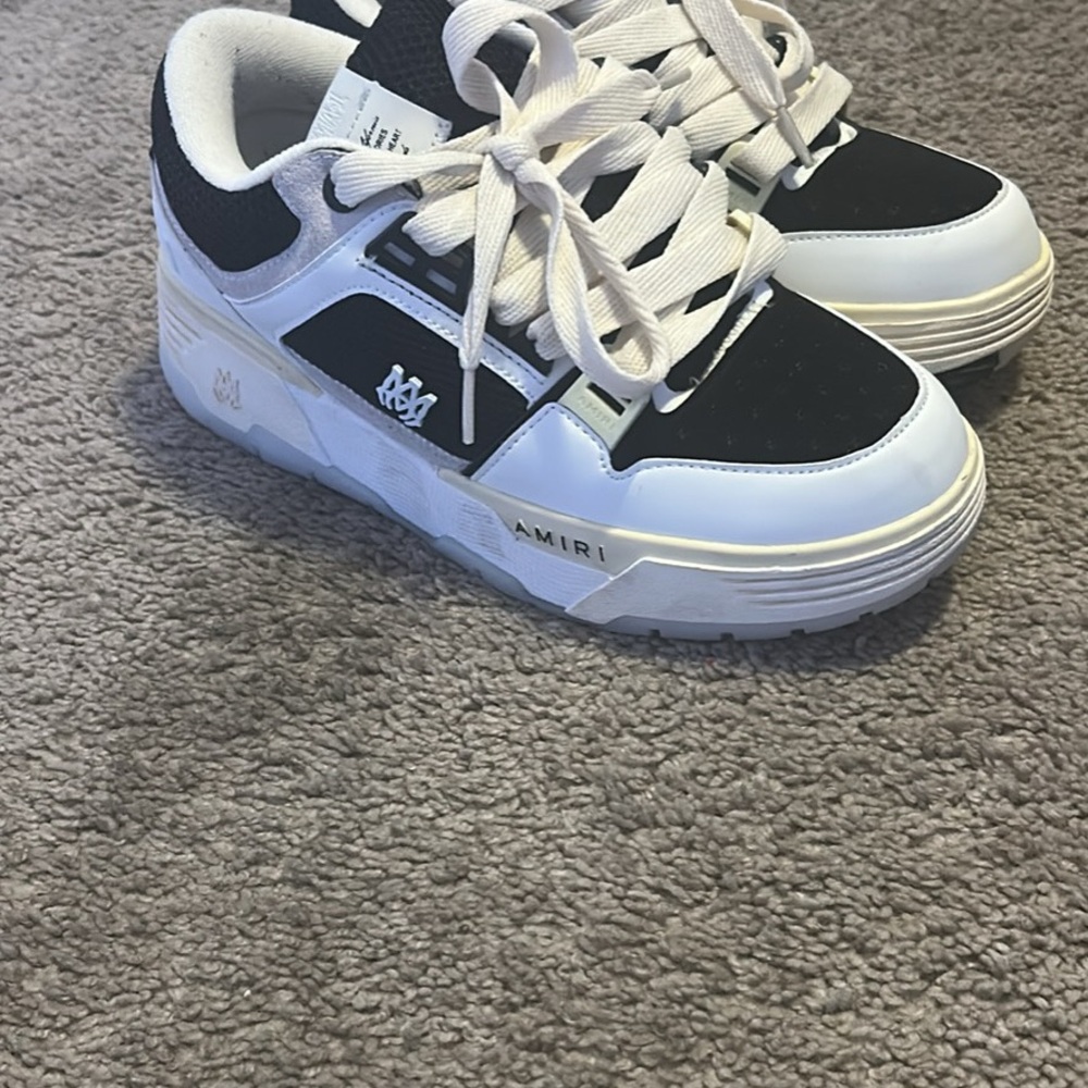 AMIRI Kids Black and White Sneakers